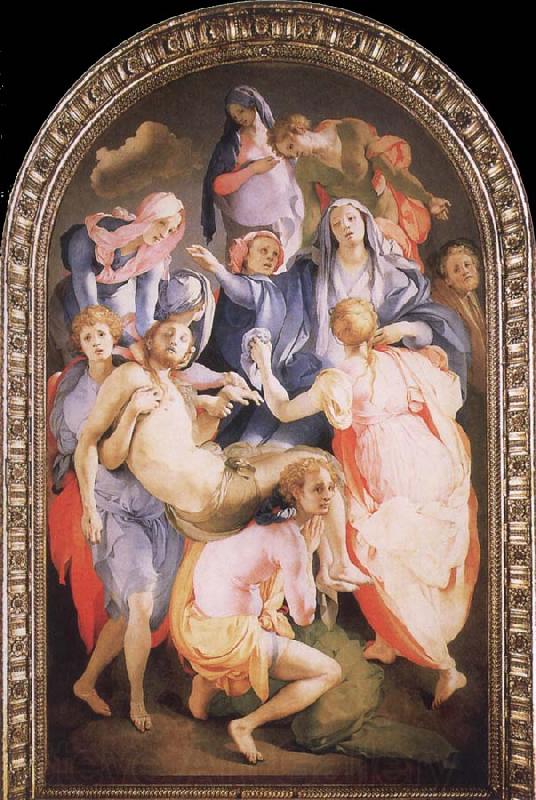 Pontormo, Jacopo Deposition Norge oil painting art